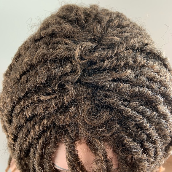 Black & Golden Auburn Mix Synthetic Dreadlock Wig - Picture 5 of 6